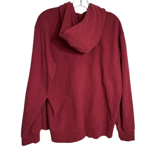 The North Face Men’s Half Dome Full Zip Hoodie XL Red Classic Cotton Heavyweight - Picture 2 of 7